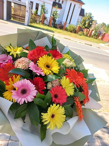 Букет цветов из: Герберы в Поярково